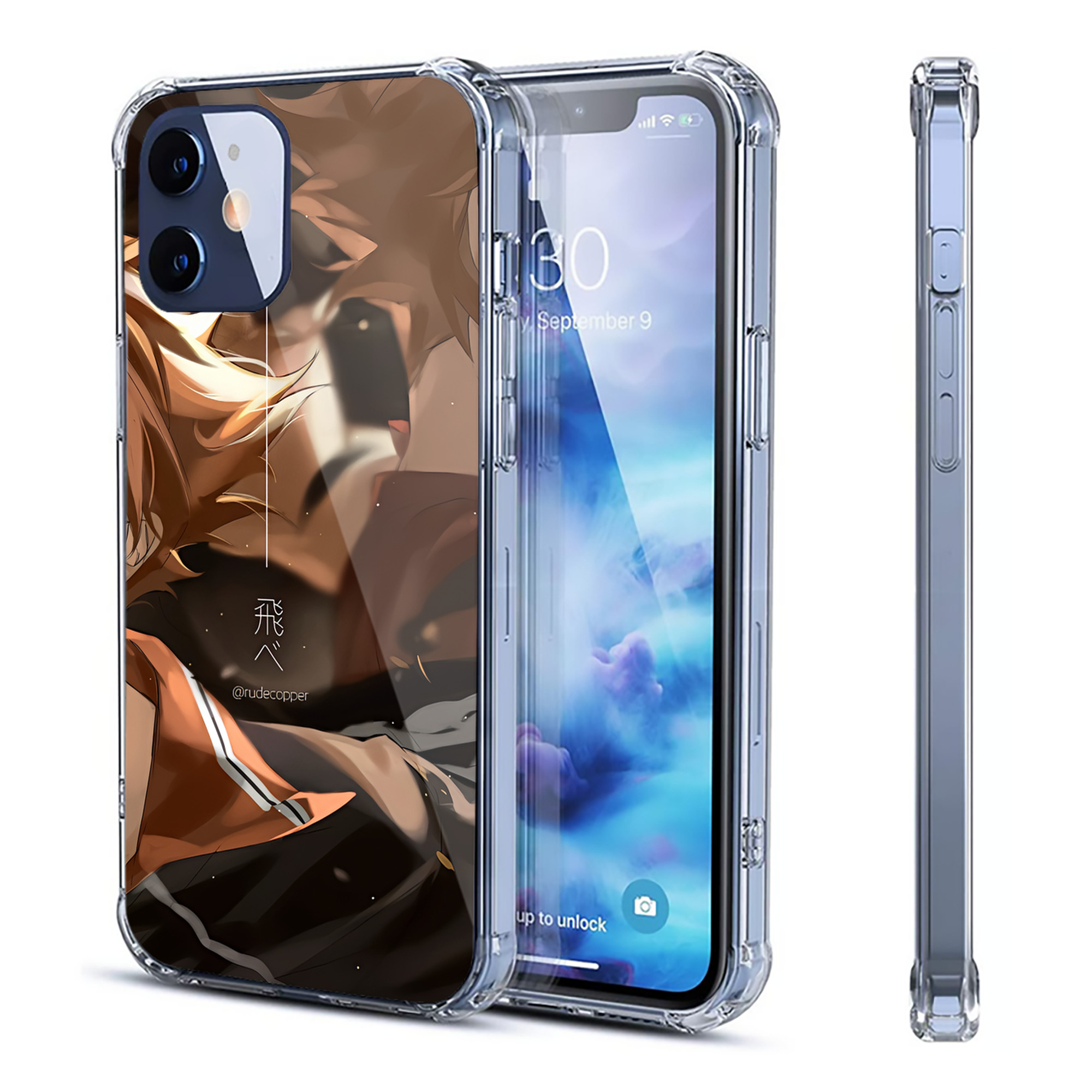 （画像用） ハイキュー!! Haikyu!! 【iPhone 12シリーズ対応】透明スマホケース（クリアソフトケース）